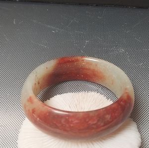 Guilin natural jade bangle chicken blood jade bracelet vintage htf  Hong Kong